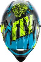 Fly Racing - Fly Racing Kinetic Shocked Youth Helmet - 73-3456-2 - Black/Teal - Medium - Image 3