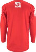 Fly Racing - Fly Racing Kinetic Shield Youth Jersey - 372-422YX - Red/White - X-Large - Image 2