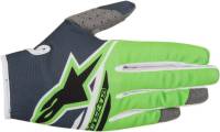 Alpinestars - Alpinestars Radar Flight Youth Gloves - 3541818-1460-LG - Anthracite/Green Fluo - Large - Image 1