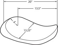 Drag Specialties - Drag Specialties EZ on Solo Seat for Yaffe Razorback Gas Tank - Smooth - 0801-1079 - Image 3