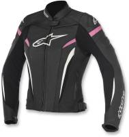 Alpinestars - Alpinestars Stella GP Plus R Womens Leather Jacket V2 - 3110517-1039-38 - Black/Fuchsia - 2 - Image 1