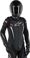 Alpinestars - Alpinestars Stella GP Plus R Womens Leather Jacket V2 - 3110517-1039-38 - Black/Fuchsia - 2 - Image 3