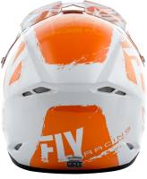 Fly Racing - Fly Racing Kinetic Burnish Helmet  - 73-3398-7-L - Orange/White/Gray - Large - Image 3