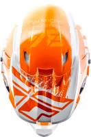 Fly Racing - Fly Racing Kinetic Burnish Helmet  - 73-3398-7-L - Orange/White/Gray - Large - Image 4