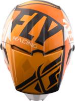 Fly Racing - Fly Racing Elite Guild Helmet - 73-8608-9-2X - Orange/White/Black - 2XL - Image 3