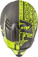 Fly Racing - Fly Racing F2 Carbon Fracture Helmet - 73-4170-1-XS - Matte Gray/Hi-Vis - X-Small - Image 3