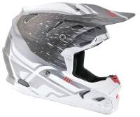 Fly Racing - Fly Racing Toxin Resin Helmet - 73-8520-6-M - Matte White/Gray - Medium - Image 2