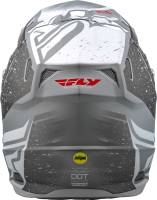 Fly Racing - Fly Racing Toxin Resin Helmet - 73-8520-6-M - Matte White/Gray - Medium - Image 3
