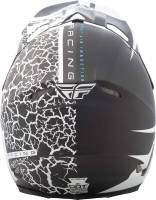 Fly Racing - Fly Racing F2 Carbon Fracture Helmet - 73-4171-4-L - Matte Black/White - Large - Image 3