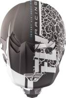Fly Racing - Fly Racing F2 Carbon Fracture Helmet - 73-4171-4-L - Matte Black/White - Large - Image 4