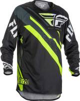 Fly Racing - Fly Racing Evolution 2.0 Youth Jersey - 371-220YX - Black/Hi-Vis/White - X-Large - Image 1