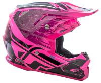 Fly Racing - Fly Racing Toxin Resin Helmet  - 73-8529-9-2X - Black/Neon Pink - 2XL - Image 2