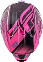 Fly Racing - Fly Racing Toxin Resin Helmet  - 73-8529-9-2X - Black/Neon Pink - 2XL - Image 4