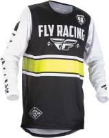 Fly Racing - Fly Racing Kinetic Era Jersey - 371-420L - Black/White - Large - Image 1