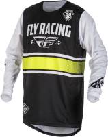 Fly Racing - Fly Racing Kinetic Era Jersey - 371-420L - Black/White - Large - Image 2