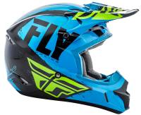 Fly Racing - Fly Racing Kinetic Burnish Helmet  - 73-3393-9-2X - Blue/Black/Hi-Vis - 2XL - Image 2
