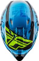 Fly Racing - Fly Racing Kinetic Burnish Helmet  - 73-3393-9-2X - Blue/Black/Hi-Vis - 2XL - Image 4