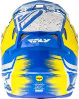 Fly Racing - Fly Racing Toxin Resin Helmet  - 73-8527-4-XS - White/Yellow/Blue - X-Small - Image 3