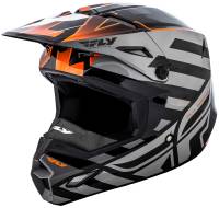 Fly Racing - Fly Racing Elite Cold Weather Interlace Helmet - 73-4942-7-L - Black/Orange - Large - Image 1