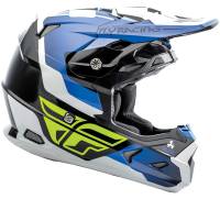 Fly Racing - Fly Racing Toxin Original Helmet - 73-8513S - Blue/Black/White - Small - Image 2