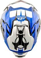 Fly Racing - Fly Racing Toxin Original Helmet - 73-8513S - Blue/Black/White - Small - Image 4