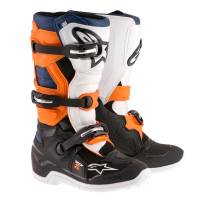 Alpinestars - Alpinestars Tech 7S Youth Boots - 2015017-1427-2 - Black/Orange/White/Blue - 2 - Image 1