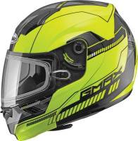 G-Max - G-Max MD04 Quadrant Snow Helmet - G2041683 TC-24 - Hi-Vis Yellow/Black - X-Small - Image 1