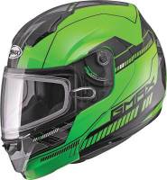 G-Max - G-Max MD04 Quadrant Snow Helmet - G2041674 TC-23 - Hi-Vis Green/Black - Small - Image 1