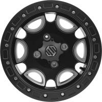 Hiper Wheel - Hiper Wheel Falcon Wheel - 14x6 - 4+2 Offset - 4/110 - Machined/Black - 1460-YFSCM-42-SBL-C - Image 2