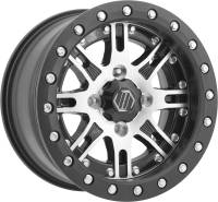 Hiper Wheel - Hiper Wheel Desert Rat Wheel - 14x10 - 5+5 Offset - 4/110 - Machined - 1410-YDRCM-55-SBL-B - Image 1