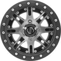 Hiper Wheel - Hiper Wheel Desert Rat Wheel - 14x10 - 5+5 Offset - 4/110 - Machined - 1410-YDRCM-55-SBL-B - Image 2