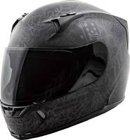 Fly Racing - Fly Racing Revolt Ink N Needle Helmet - 73-8365L - Black/Gun - Large - Image 1