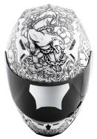 Fly Racing - Fly Racing Revolt Ink N Needle Helmet - 73-83662X - White/Black - 2XL - Image 3