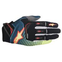 Alpinestars - Alpinestars Techstar Gloves - 356101770732X - Petrol/Yellow/Fluo Red - 2XL - Image 1