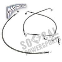 Magnum - Magnum Clear Coated XR Stainless Front Brakeline Kit - 31in. Upper Brake Length - SSC131331 - Image 1