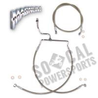 Magnum - Magnum Clear Coated XR Stainless Front Brakeline Kit - 31in. Upper Brake Length - SSC131331 - Image 2