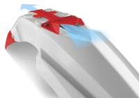 Cycra - Cycra Cycralite Front Fender - White/Red - 1CYC-1462-42R - Image 2