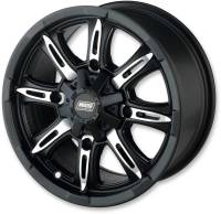 Moose Utility - Moose Utility 423X ATV/UTV Front Wheel - 14x7 - 5.5+1.5 Offset - 4/110 - Black - 0230-0792 - Image 2