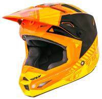 Fly Racing - Fly Racing Kinetic Elite Onset Helmet - 73-8506L - Orange/Yellow - Large - Image 1
