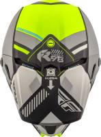 Fly Racing - Fly Racing Kinetic Elite Onset Helmet - 73-8505XS - Matte Black/Gray/Hi-Vis - X-Small - Image 3