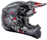 Fly Racing - Fly Racing Kinetic Invasion Youth Helmet - 73-3451YL - Gray - Large - Image 2