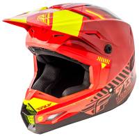 Fly Racing - Fly Racing Kinetic Elite Onset Helmet - 73-8502M - Red/Black/Hi-Vis - Medium - Image 1