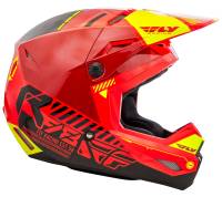 Fly Racing - Fly Racing Kinetic Elite Onset Helmet - 73-8502M - Red/Black/Hi-Vis - Medium - Image 2