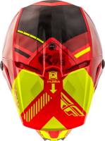 Fly Racing - Fly Racing Kinetic Elite Onset Helmet - 73-8502M - Red/Black/Hi-Vis - Medium - Image 3