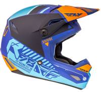 Fly Racing - Fly Racing Kinetic Elite Onset Helmet - 73-85032X - Matte Blue/Orange - 2XL - Image 2