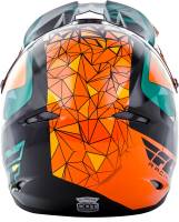 Fly Racing - Fly Racing Kinetic Crux Helmet - 73-33882X - Teal/Orange/Black - 2XL - Image 3