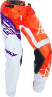 Fly Racing - Fly Racing Kinetic Cruz Youth Pants - 370-53718 - Orange/White/Purple - 18 - Image 1