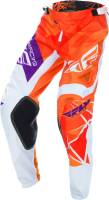 Fly Racing - Fly Racing Kinetic Cruz Youth Pants - 370-53718 - Orange/White/Purple - 18 - Image 3