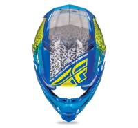 Fly Racing - Fly Racing F2 Carbon Animal Helmet - 73-4143X - Yellow/Blue/White - X-Large - Image 3