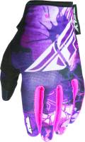 Fly Racing - Fly Racing Kinetic Girls Youth Gloves - 370-61206 - Pink/Purple - 6 - Image 2